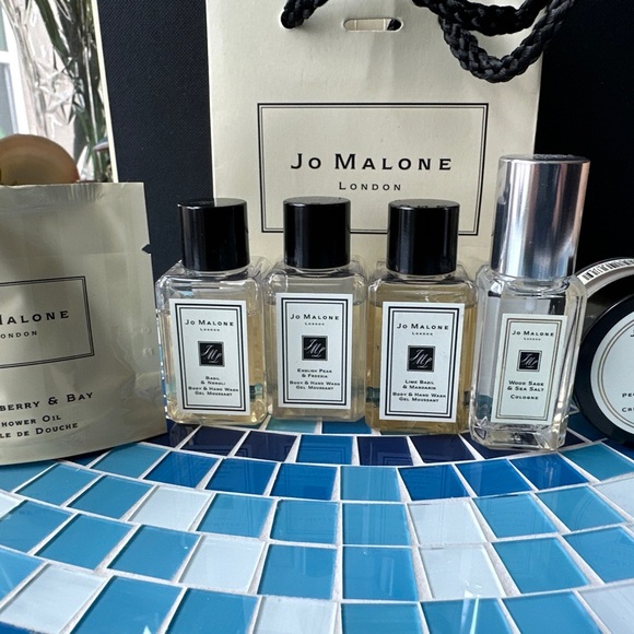 Jo Malone 6 Pc Set With Gift Bag 6 Different Scents! Wood Sage Peony Lime Basil